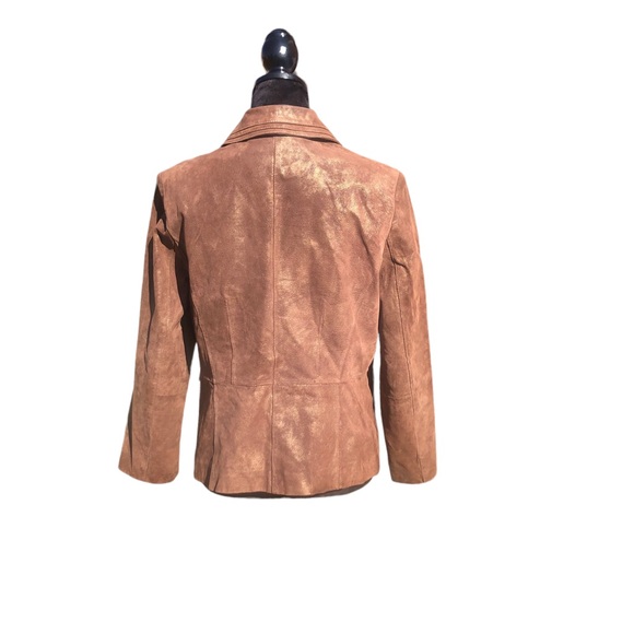 Bernardo Genuine Leather Brown Jacket size Medium - Picture 8 of 15
